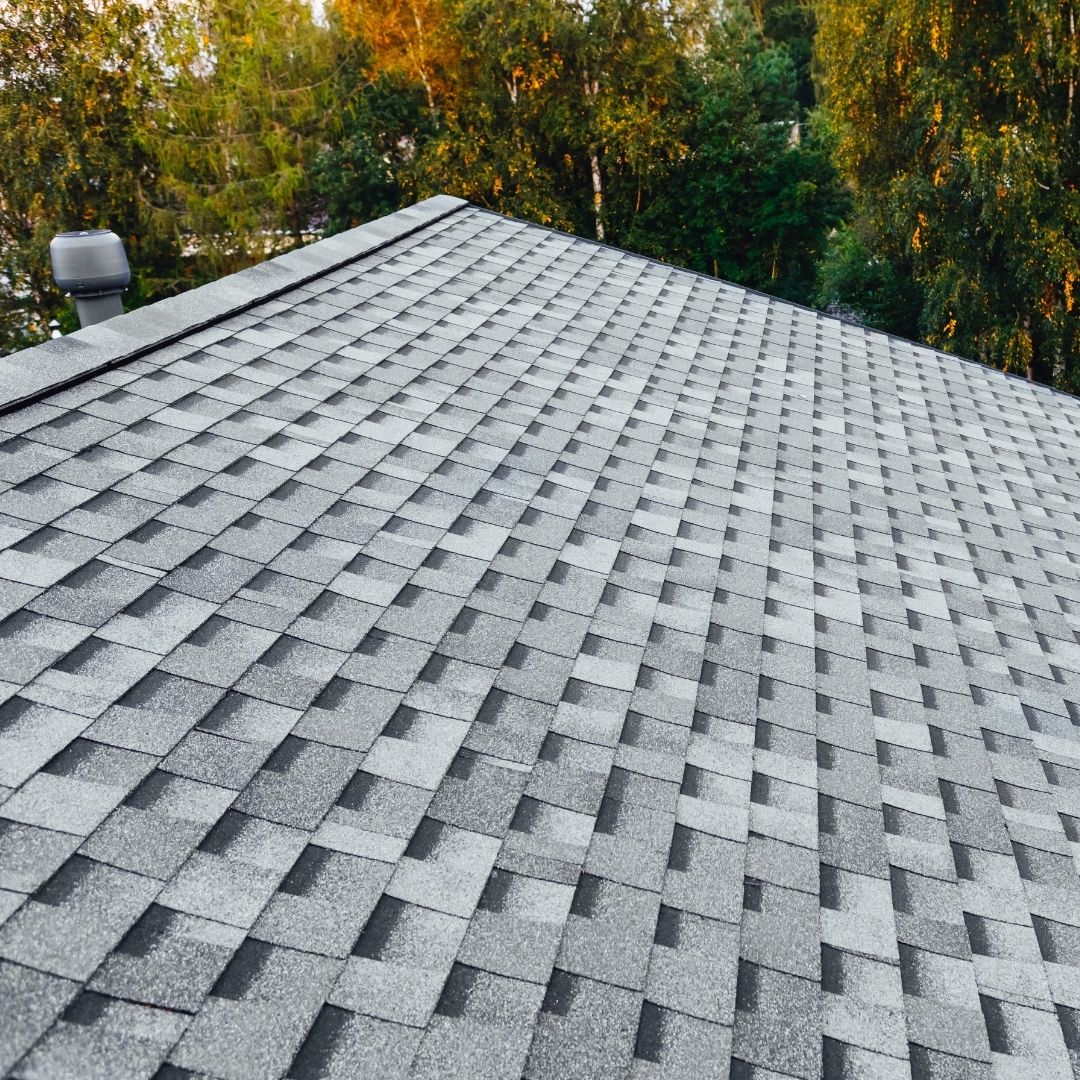 Newly repaired roof